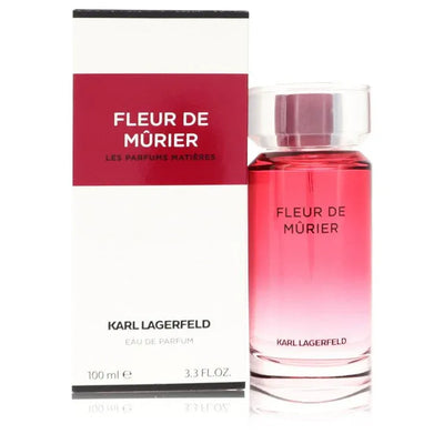 An image displaying Fleur de Murier by Karl Lagerfeld Eau De Parfum Spray 3.3 oz for Women by Karl Lagerfeld