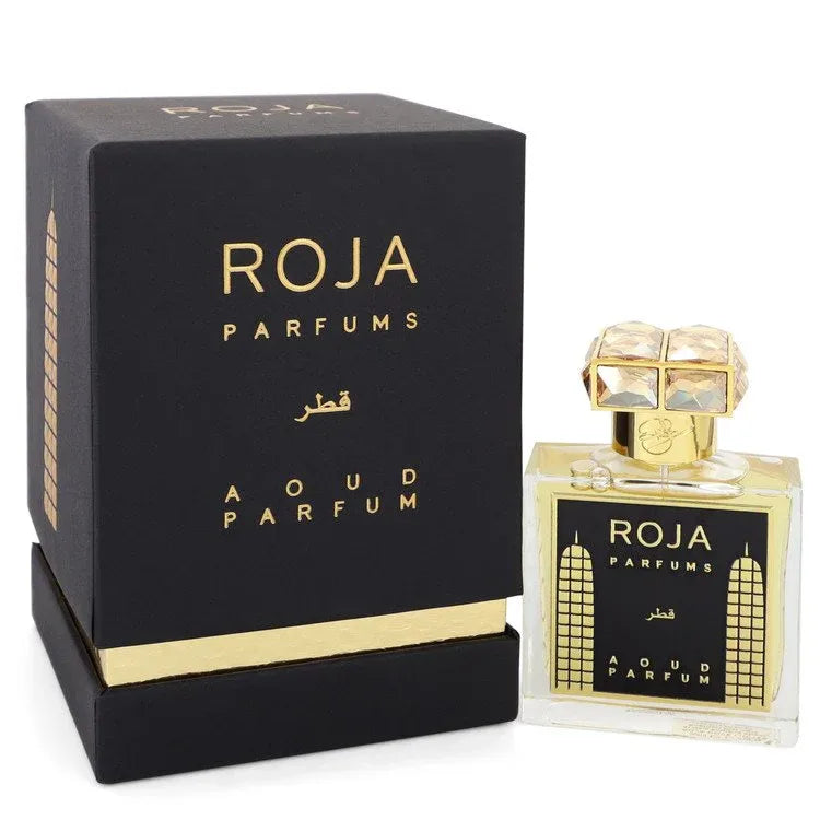 An image displaying Roja Qatar by Roja Parfums Extrait De Parfum Spray 1.7 oz for Women by Roja Parfums