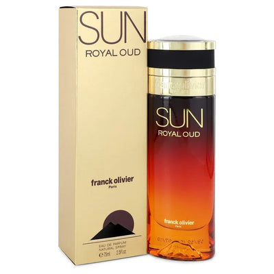 An image displaying Sun Royal Oud by Franck Olivier Eau De Parfum Spray 2.5 oz for Women by Franck Olivier