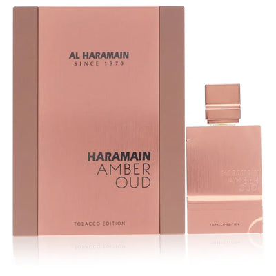 An image displaying Al Haramain Amber Oud Tobacco Edition by Al Haramain Eau De Parfum Spray 2.0 oz for Men by Al Haramain
