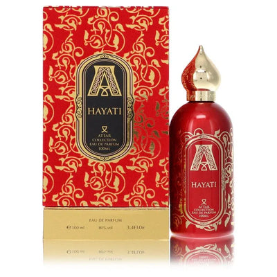 An image displaying Hayati by Attar Collection Eau De Parfum Spray 3.4 oz for Women by Attar Collection