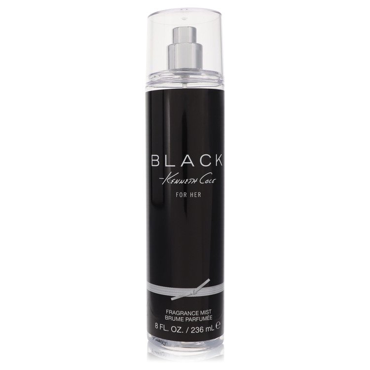 An image displaying Kenneth Cole Black by Kenneth Cole Body Mist 8 oz for Women by Kenneth Cole