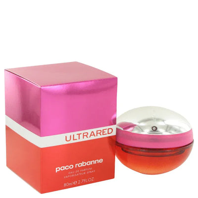 An image displaying Ultrared by Paco Rabanne Eau De Parfum Spray 2.7 oz for Women by Paco Rabanne