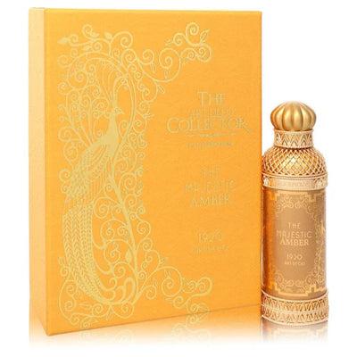 An image displaying The Majestic Amber by Alexandre J Eau De Parfum Spray 3.4 oz for Women by Alexandre J