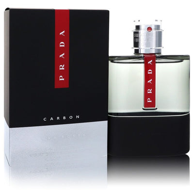 An image displaying Prada Luna Rossa Carbon by Prada Eau De Toilette Spray 5.1 oz for Men by Prada