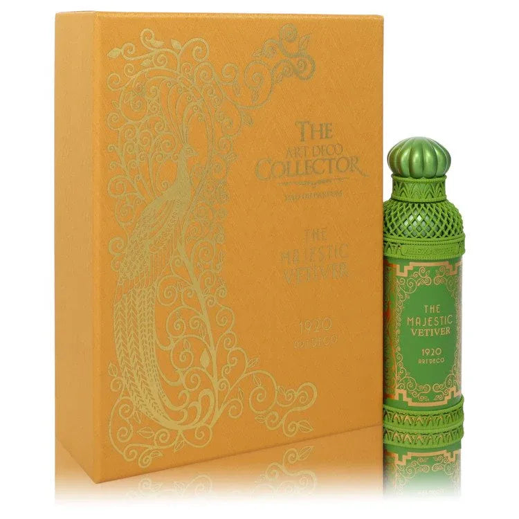 An image displaying The Majestic Vetiver by Alexandre J Eau De Parfum Spray 3.4 oz for Women by Alexandre J