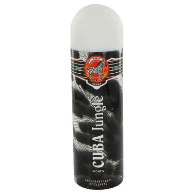 An image displaying CUBA JUNGLE ZEBRA by Fragluxe Deodorant Spray 2.5 oz for Women by Fragluxe
