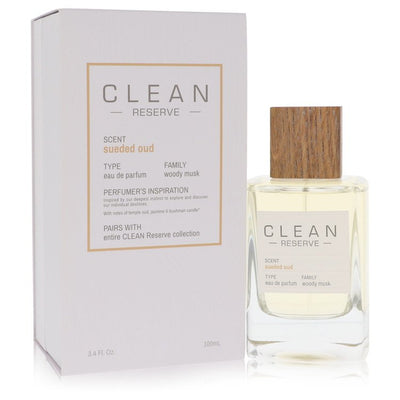 An image displaying Clean Sueded Oud by Clean Eau De Parfum Spray 3.4 oz for Women by Clean