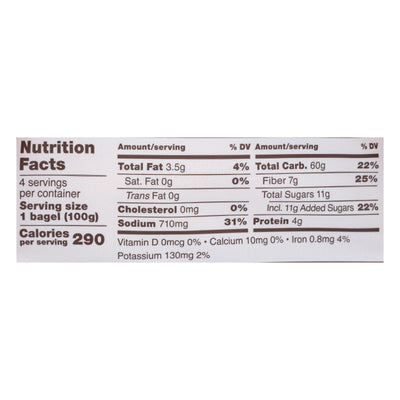 Schar - Bagel Plain - Case Of 4 - 14.1 Ounce