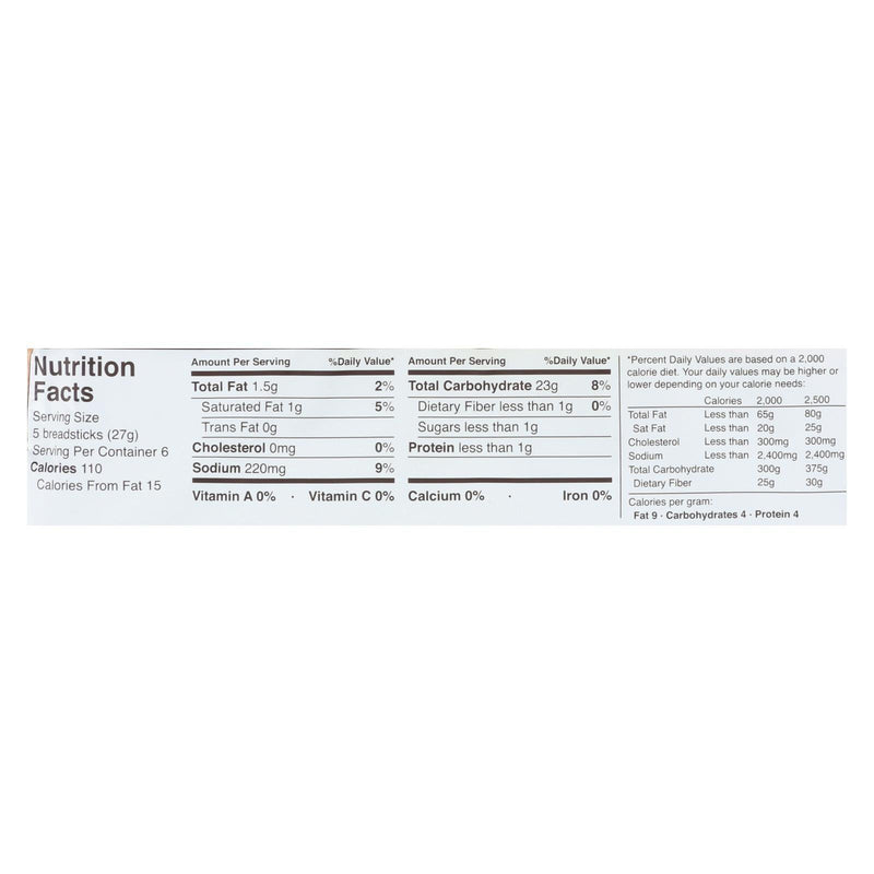 Schar Italian Breadsticks Gluten Free - Case Of 10 - 5.3 Ounce