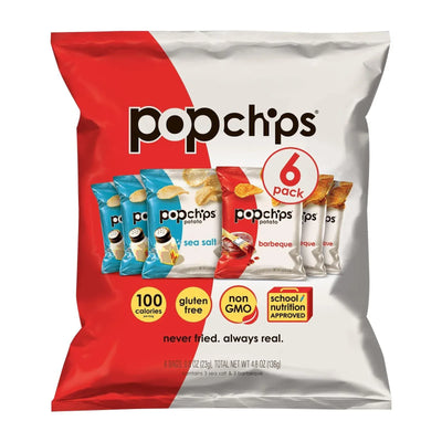 An image displaying Popchips Potato Chip - Case Of 12 - 4.8 Ounce. by popchips®