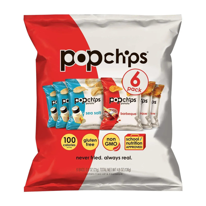 An image displaying Popchips Potato Chip - Case Of 12 - 4.8 Ounce. by popchips®