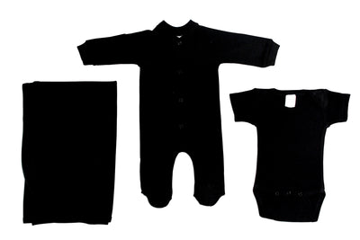 An image displaying Black 3 Piece Set by Bambini