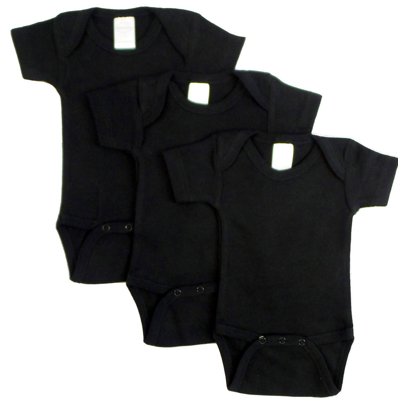An image displaying Black Onezie (pack Of 3) by Bambini