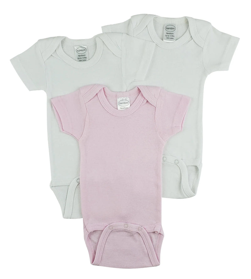 An image displaying Short Sleeve One Piece 3 Pack by Bambini