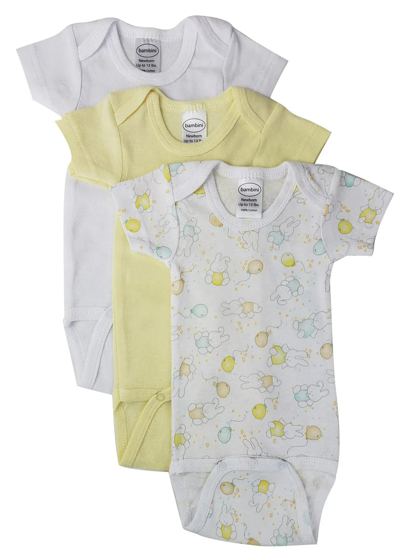 An image displaying Unisex Baby 3 Piece Bodysuits by Bambini