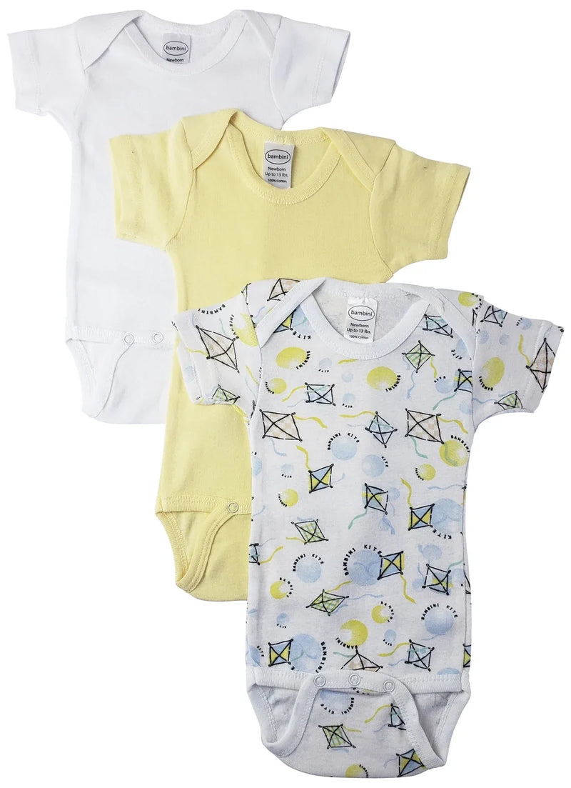 An image displaying Unisex Baby 3 Piece Onezies by Bambini