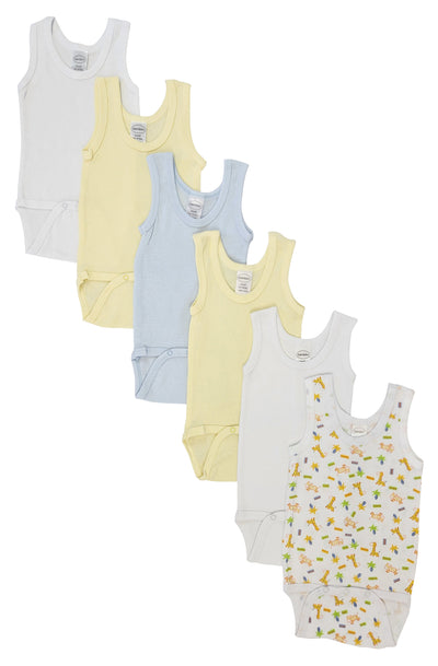 An image displaying Baby 6 Piece Onezies And Tank Tops by Bambini