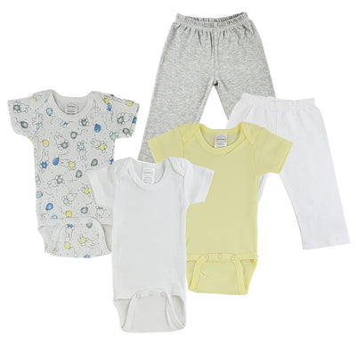 An image displaying Infant Onezies And Track Sweatpants by Bambini