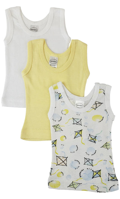An image displaying Unisex Baby 3 Piece Tank Tops by Bambini