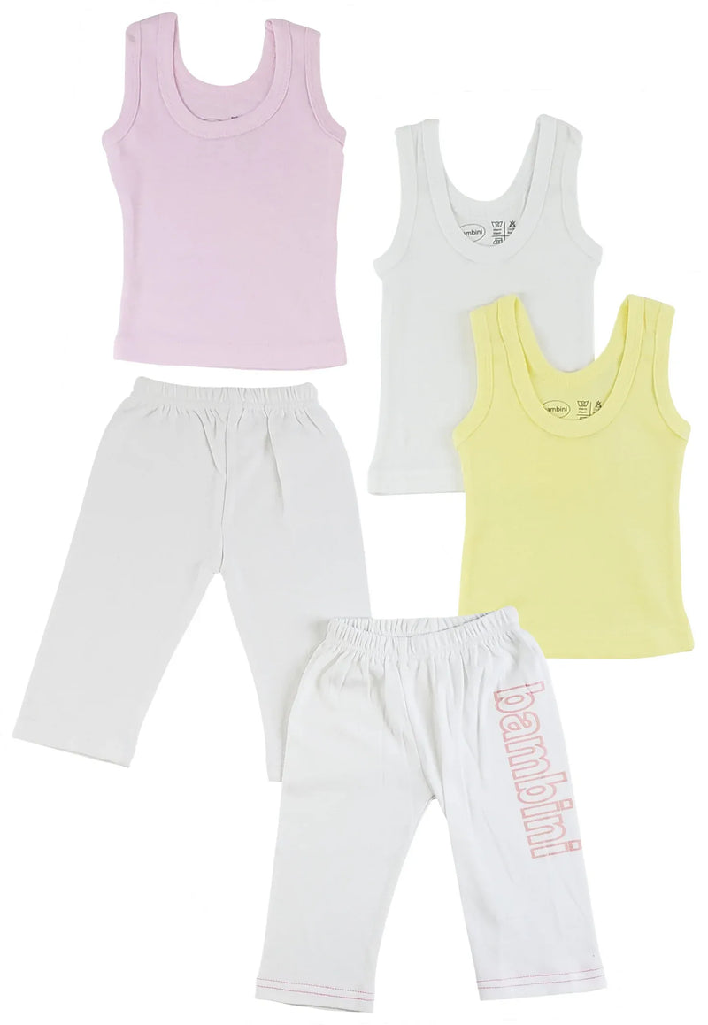 An image displaying Girls Tank Tops And Track Sweatpants by Bambini