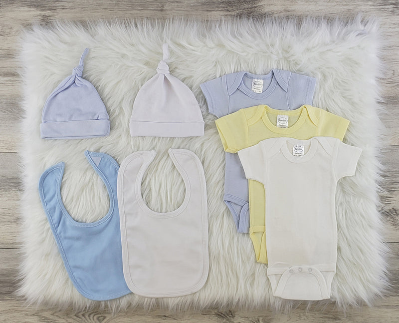 An image displaying 7 Piece Baby Clothes Set by Bambini