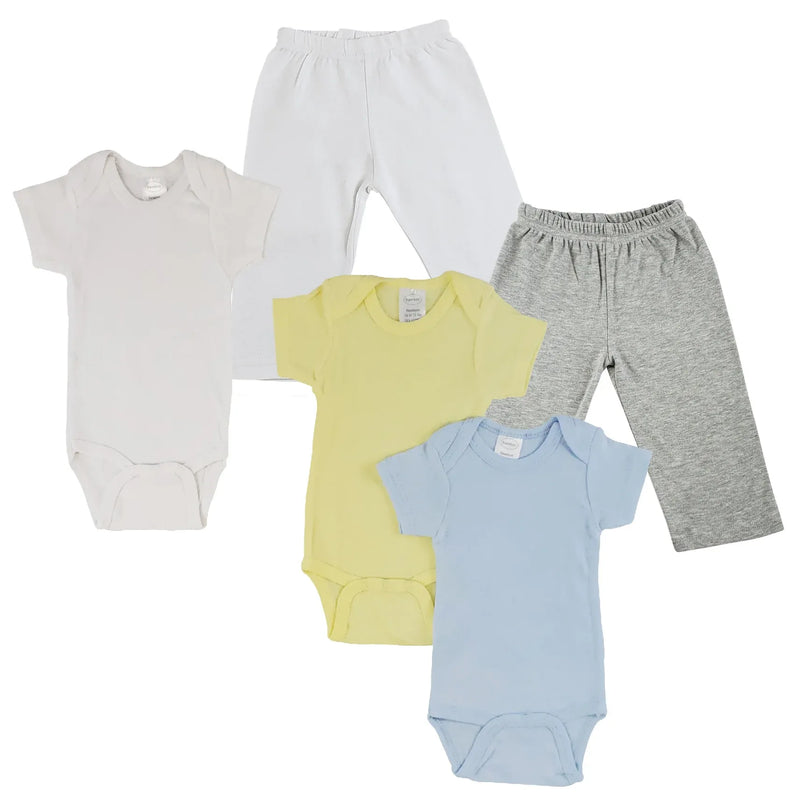 An image displaying Infant Onezies And Track Sweatpants by Bambini