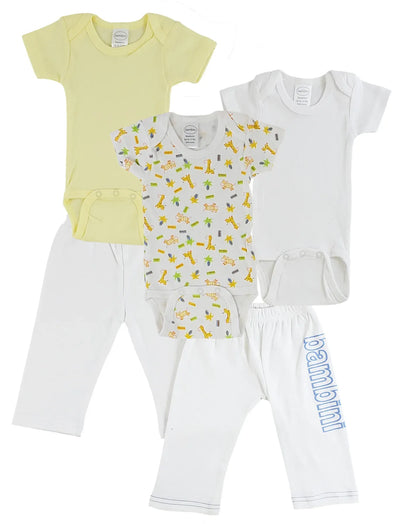 An image displaying Infant Onezies And Track Sweatpants by Bambini