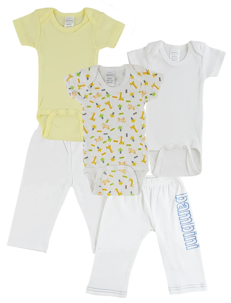 An image displaying Infant Onezies And Track Sweatpants by Bambini