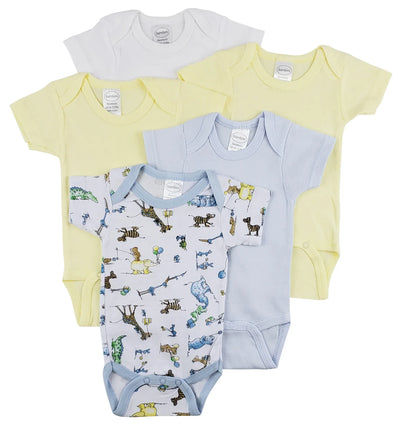 An image displaying Short Sleeve One Piece 5 Pack by Bambini