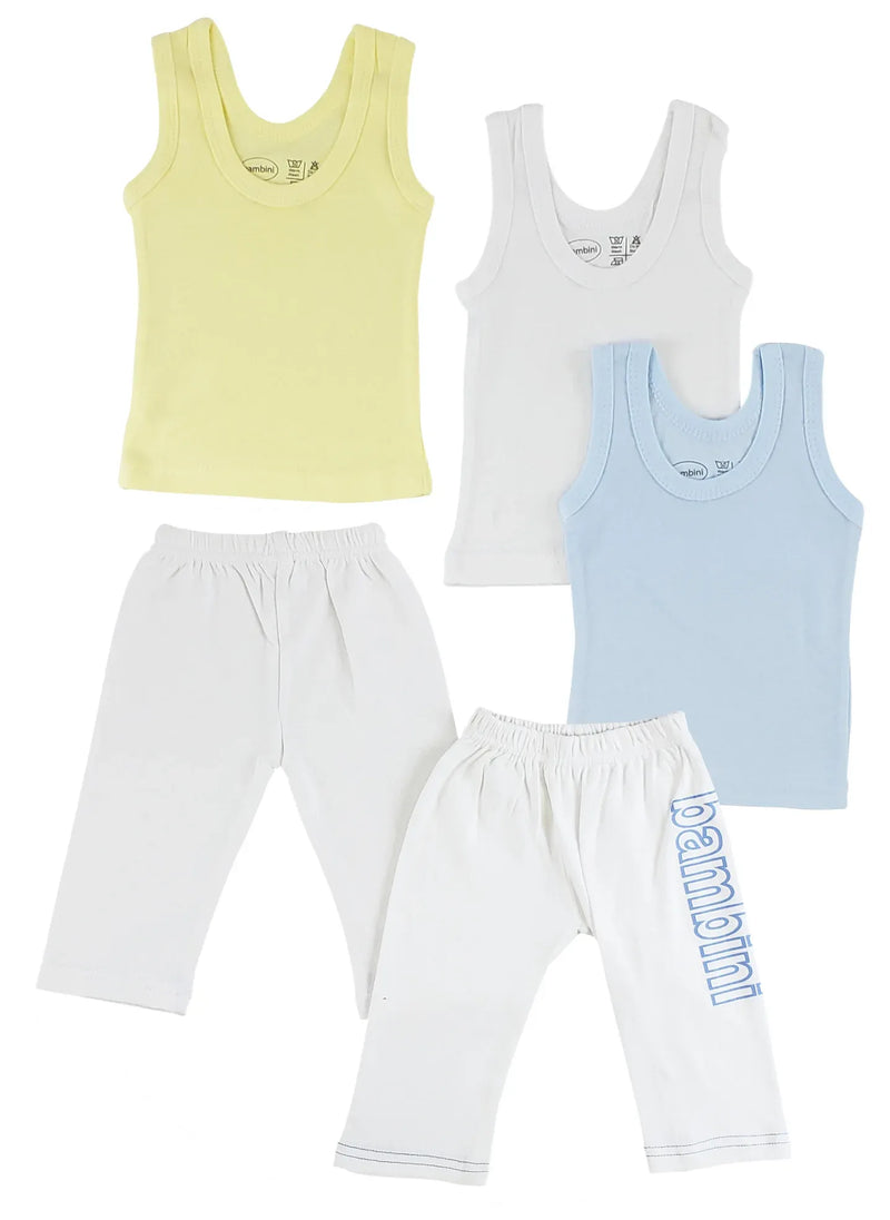 An image displaying Boys Tank Tops And Track Sweatpants by Bambini