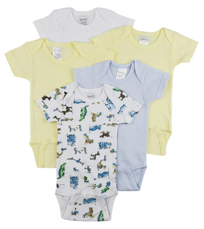 An image displaying Short Sleeve One Piece 5 Pack by Bambini
