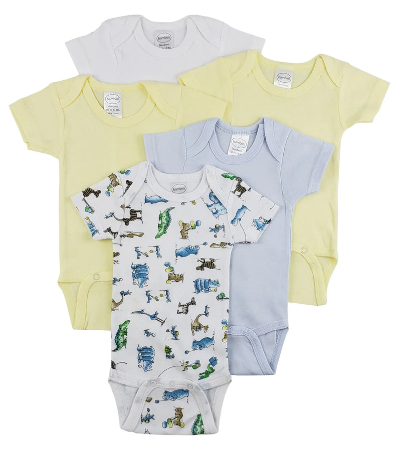 An image displaying Short Sleeve One Piece 5 Pack by Bambini