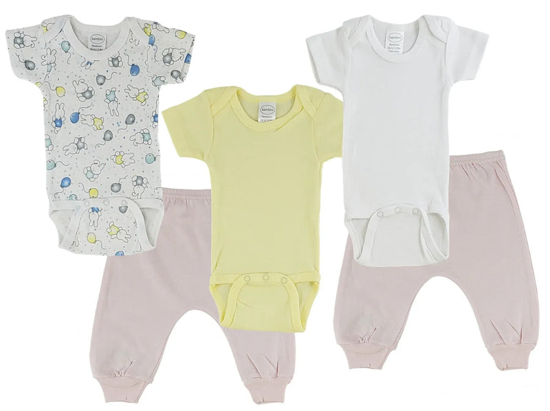 An image displaying Infant Onezies And Joggers by Bambini