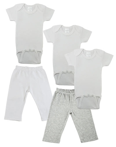 An image displaying Infant Onezies And Track Sweatpants by Bambini
