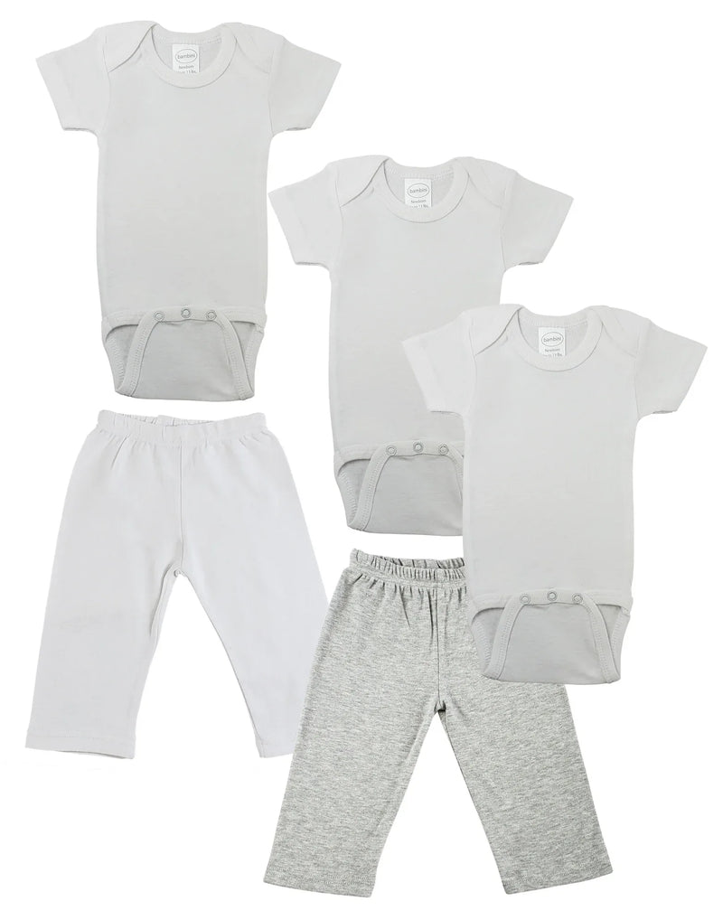 An image displaying Infant Onezies And Track Sweatpants by Bambini