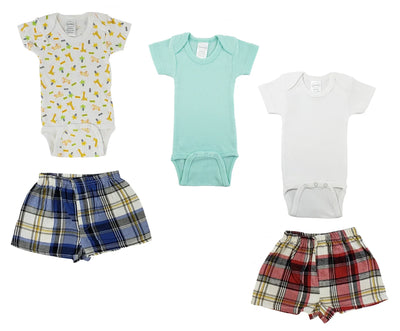An image displaying Infant Onezies And Boxer Shorts by Bambini