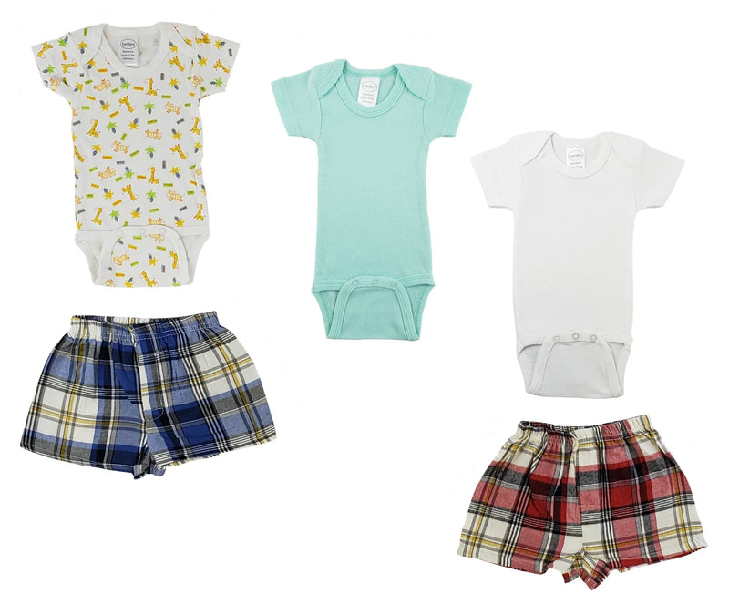 An image displaying Infant Onezies And Boxer Shorts by Bambini