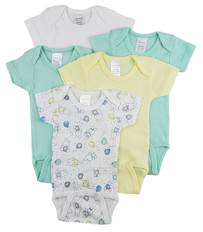 An image displaying Short Sleeve One Piece 5 Pack by Bambini