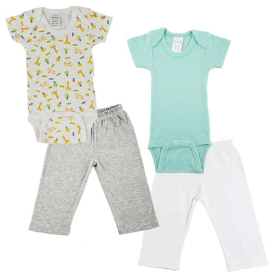 An image displaying Infant Onezies And Track Sweatpants by Bambini