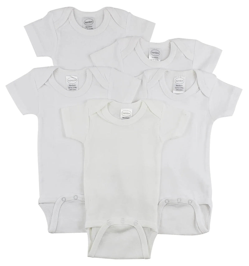 An image displaying Short Sleeve One Piece 5 Pack by Bambini