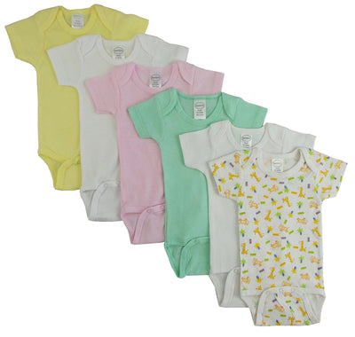 An image displaying Pastel Girls Short Sleeve 6 Pack by Bambini