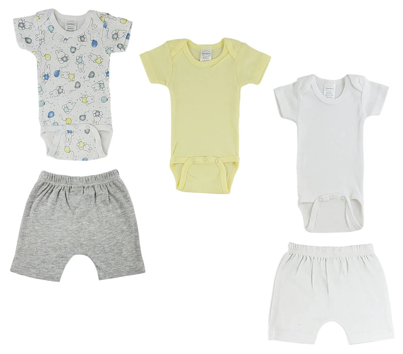 An image displaying Infant Onezies And Shorts by Bambini