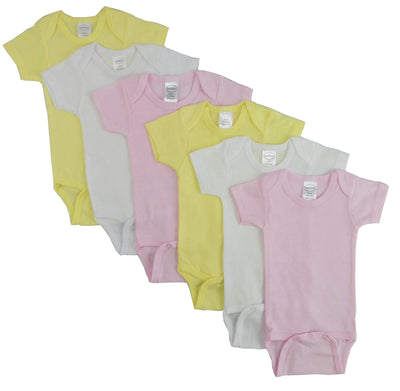 An image displaying Pastel Girls Short Sleeve 6 Pack by Bambini