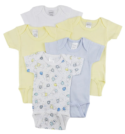 An image displaying Short Sleeve One Piece 5 Pack by Bambini