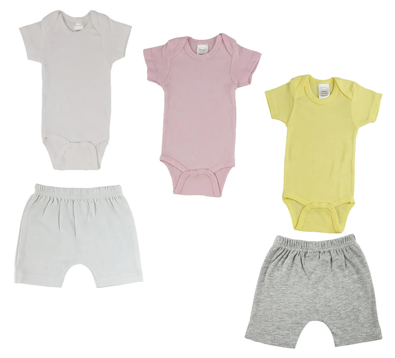 An image displaying Infant Onezies And Shorts by Bambini