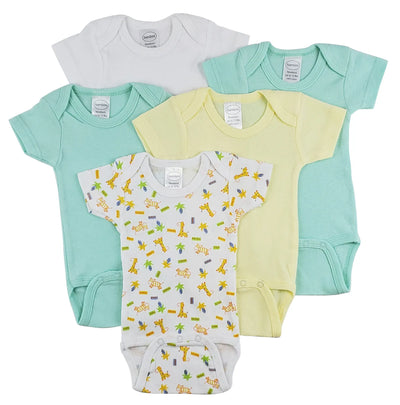 An image displaying Short Sleeve One Piece 5 Pack by Bambini