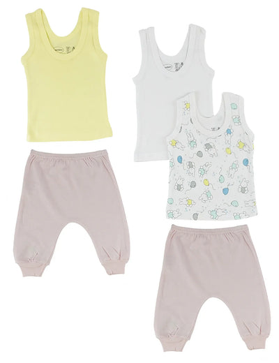 An image displaying Girls Tank Tops And Joggers by Bambini