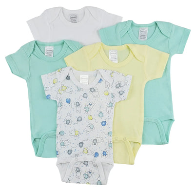 An image displaying Short Sleeve One Piece 5 Pack by Bambini