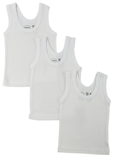 An image displaying White Tank Top 3 Pack by Bambini